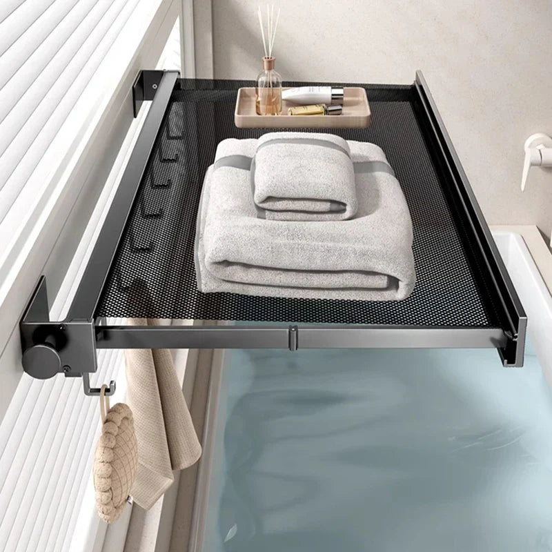 SpaceHold - Minimalist Towel Bar with Storage