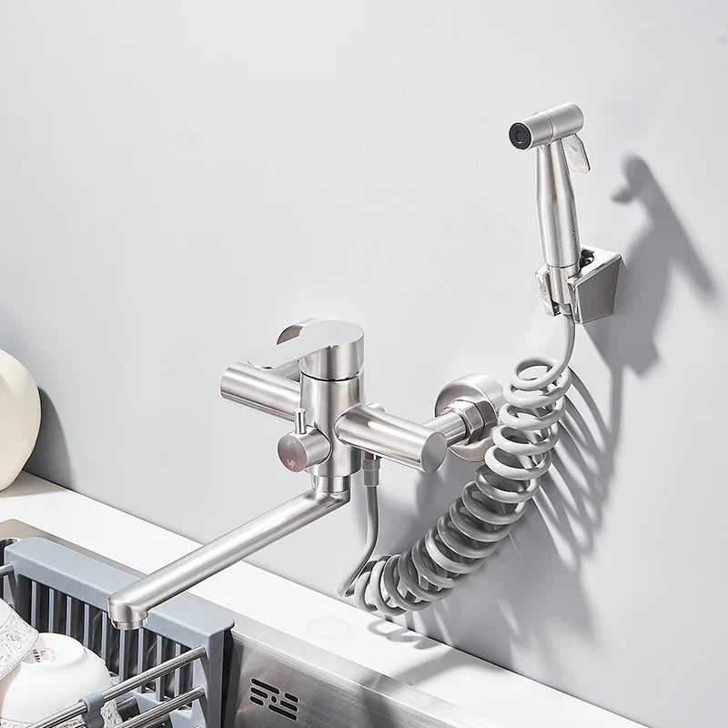 WallSpray | Elegant Double Hole Mixer Tap