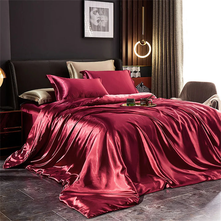 GlamourNest | Premium Silk Bedding