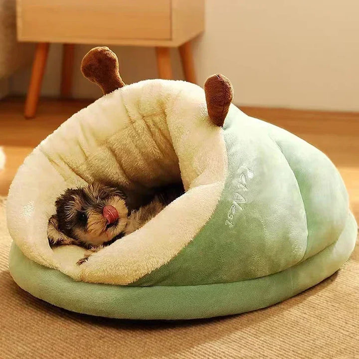 SlipperNest | Luxe Foldable Dog Bed for Winter Comfort