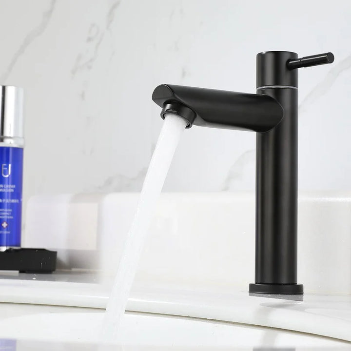 FlexiStream | Single Handle Bathroom Faucet in Stainless Steel