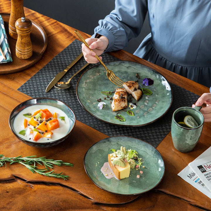 VibrantStar | Green & Red Oven-Safe Glaze Set