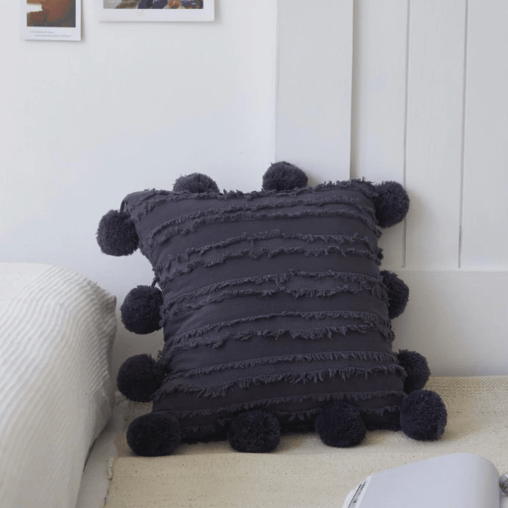 PomLuxe – Soft Decorative Cushions with Playful Pom Poms in Dreamy Style