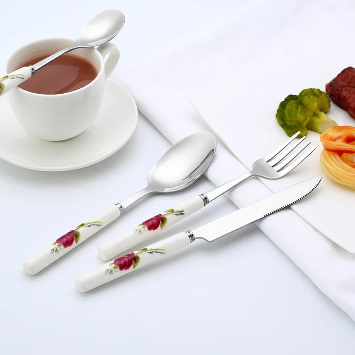 TableChic | Luxury Cutlery Set 24 Pieces with Vintage Design