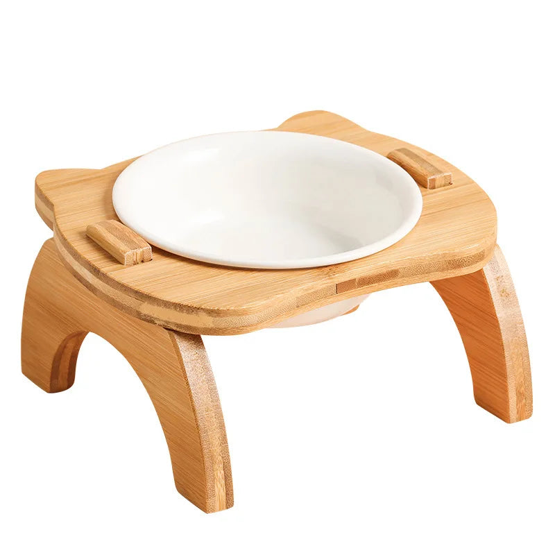 PetFeast | Elevated Bamboo Bowls for Cats & Puppies