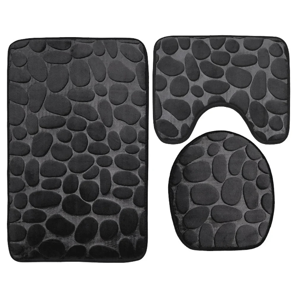 CobblestoneComfort | Non-Slip Absorbent Shower Mats