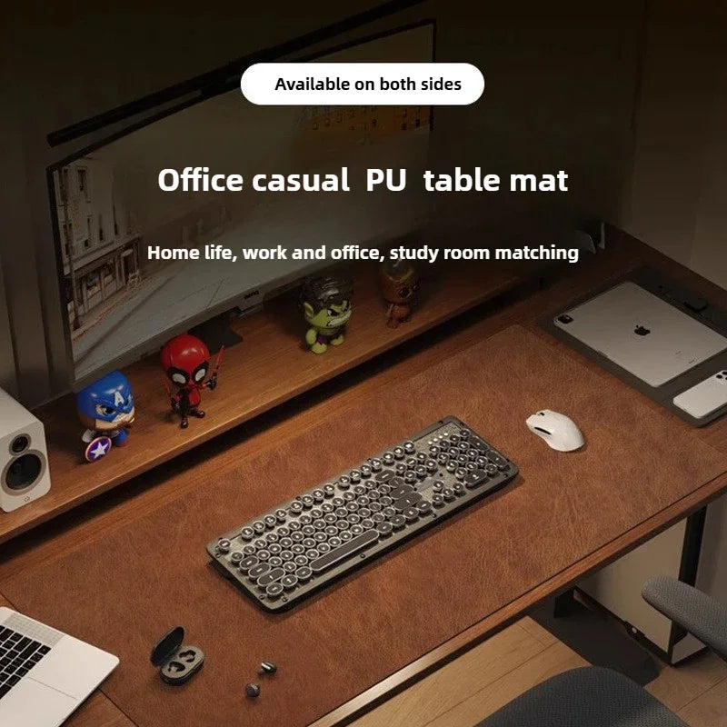 CLEVLO | RetroDesk Vegan Leather Mouse Pad