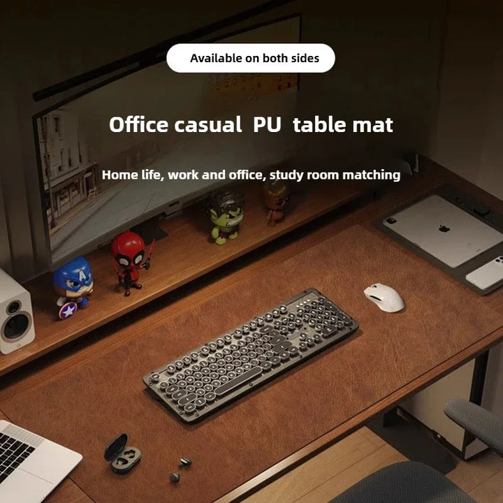 CLEVLO | RetroDesk Vegan Leather Mouse Pad