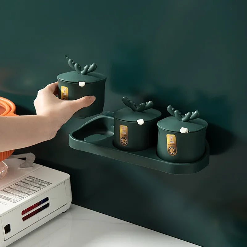 SpiceElegance | Luxe Spice Box and Organizer with Spoons