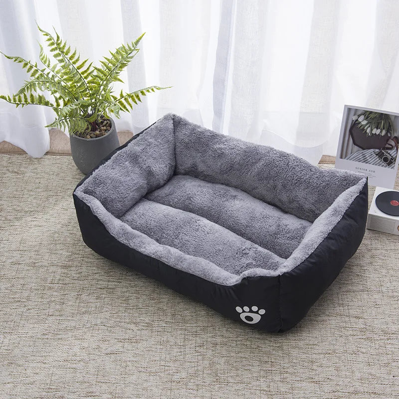 Winter Soft Warm House for Dogs - Color Square and Waterproof Dog Mat