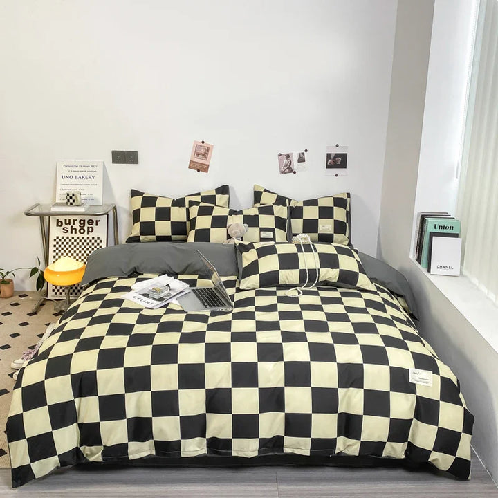 MonoChic | Soft Geometric Duvet Cover