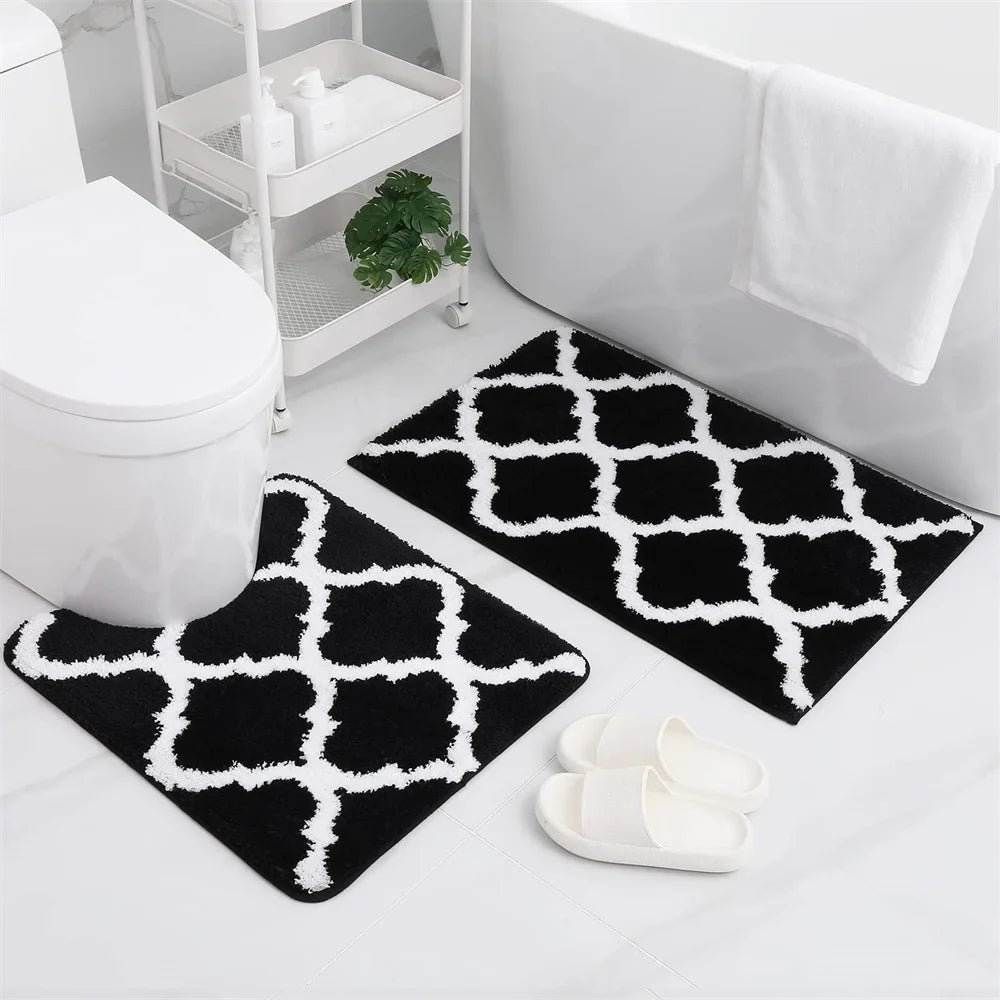 MicroSoftSet | Microfiber Bathroom Mats Set