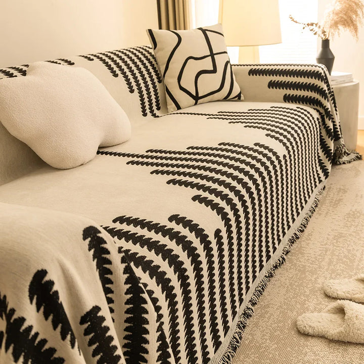 NordicChenille | Universal Throw Blanket with Tassels