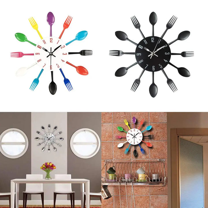 Table Art | 3D Cutlery Wall Clock