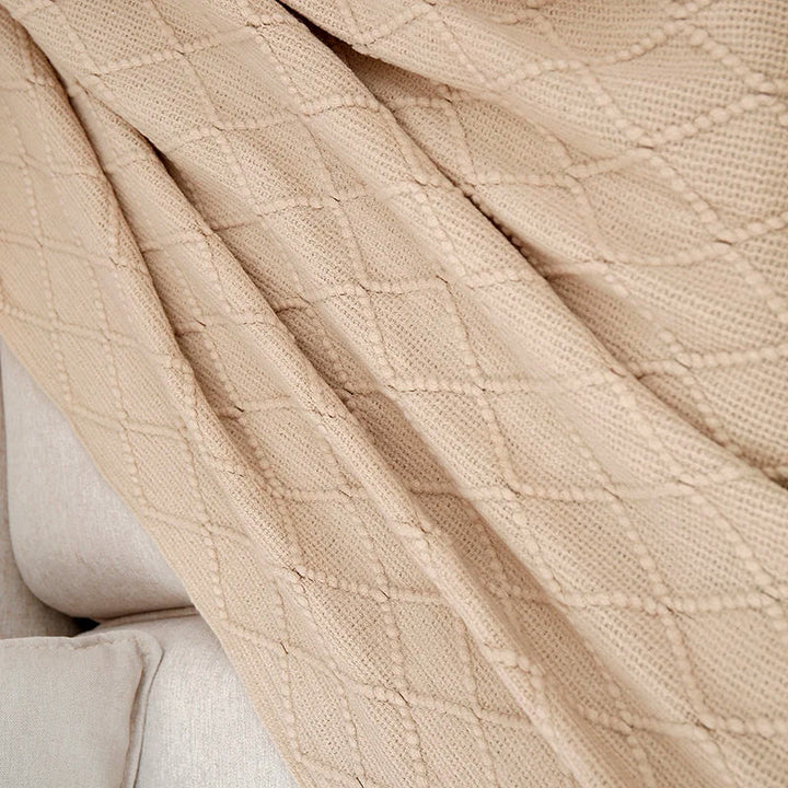 NordicSfeer | Knitted TV Blanket with Tassels