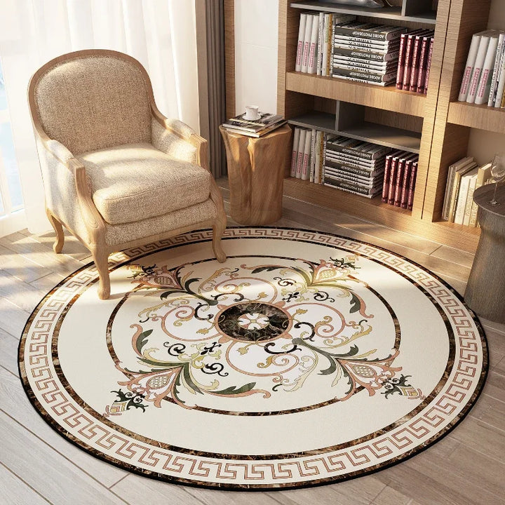 LuxuryRound | American Style Round Rugs for Bedroom Decor