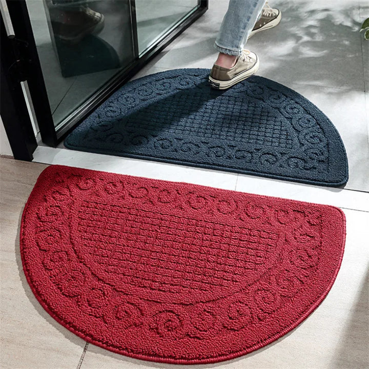 RetroVibe - Solid Color Half-Round Door Mat