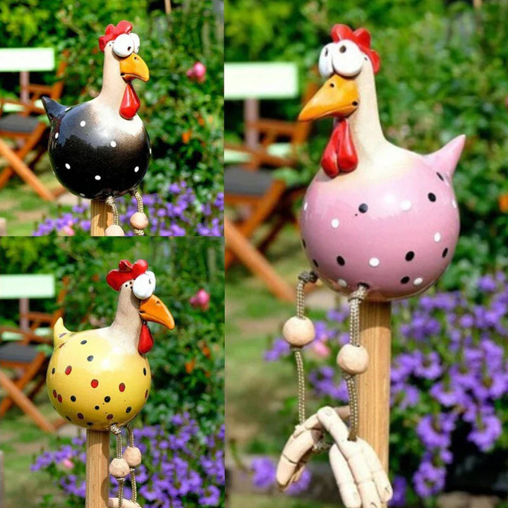 CluckChic | Luxe Funny Chicken Fence Decoration for Home and Garden