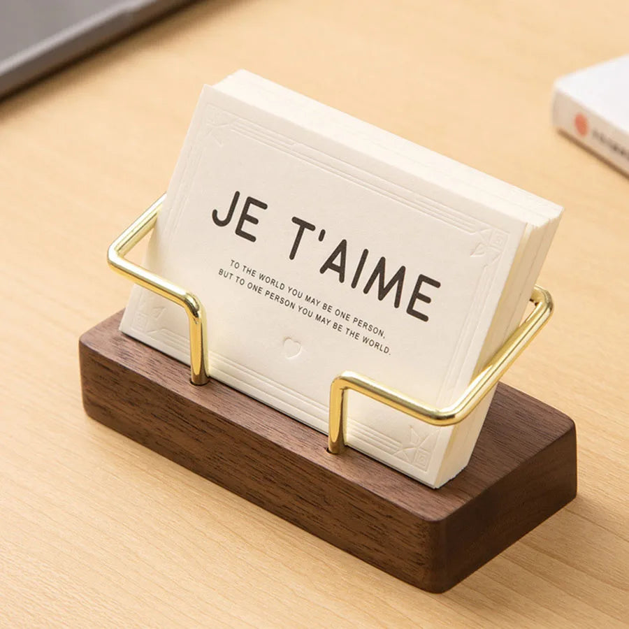 CLEVLO | WoodLine Business Card Holder