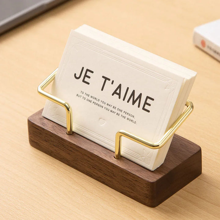 CLEVLO | WoodLine Business Card Holder
