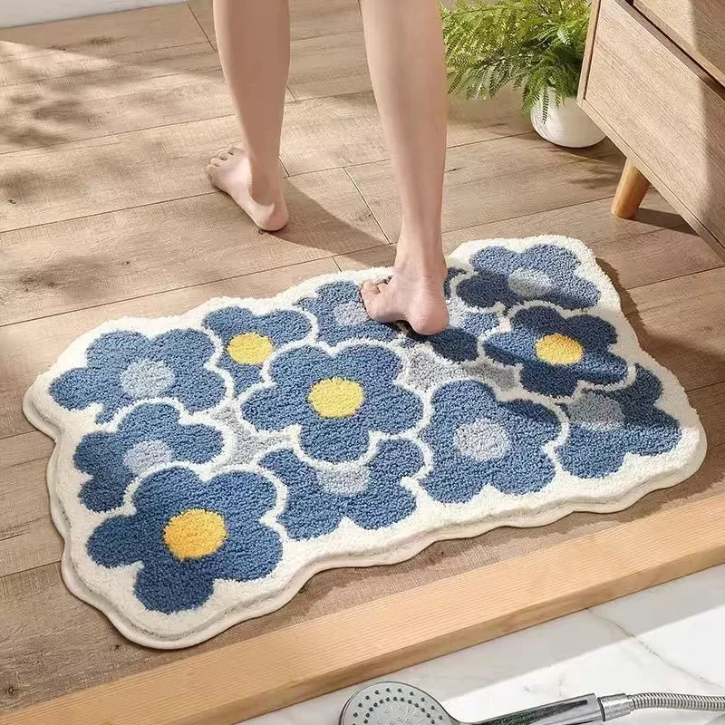 FreshPetal - Floral Pattern Floor Mat