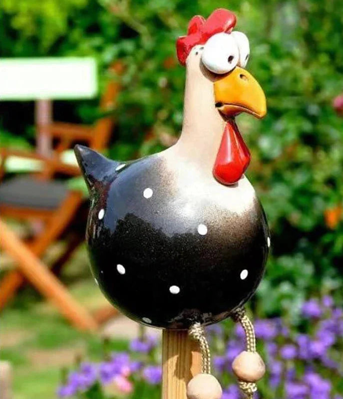 CluckChic | Luxe Funny Chicken Fence Decoration for Home and Garden