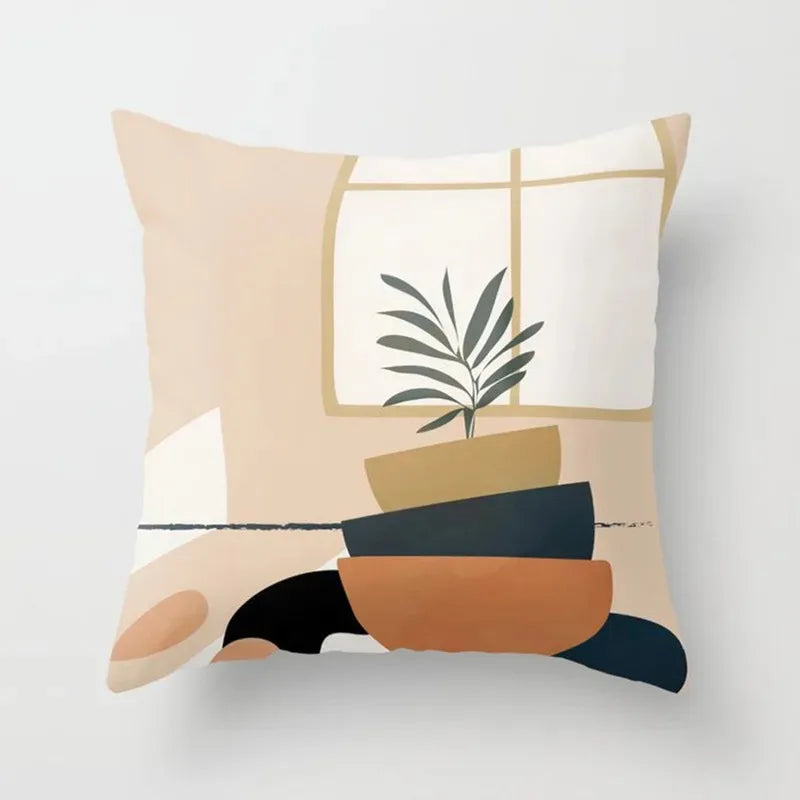 NaturesCharm | Cushion Covers with Plant Pattern for Green Lovers