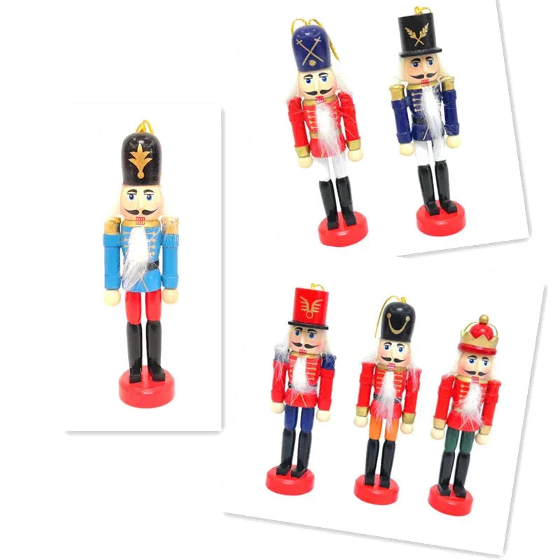 WoodBeauty | Set of 6 Mini Nutcracker Ornaments
