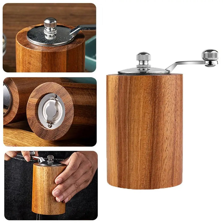 ArtisanGrind | Luxe Manual Wooden Salt and Pepper Mill Set