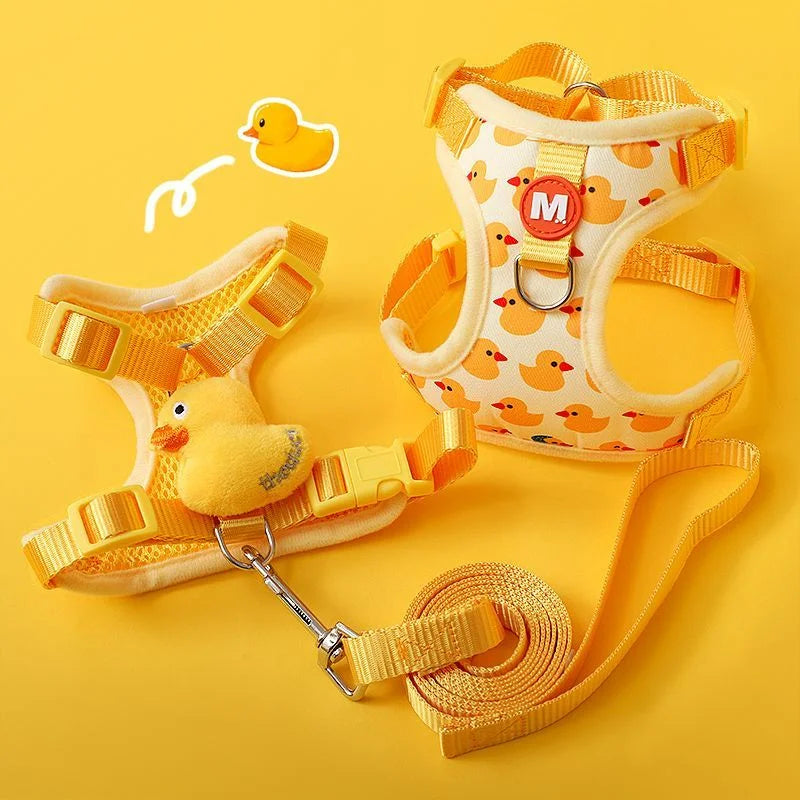DuckBuddy | Cartoon Harness & Leash Set for Dogs