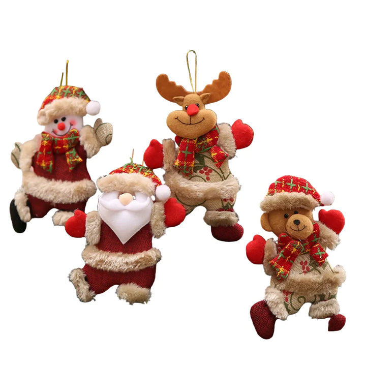 HolidaySpark – Set of 4 Shimmering Christmas Ornaments