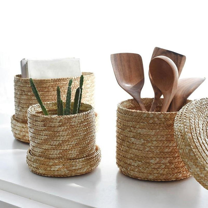 SeaLoom – Handwoven Seagrass Basket Set for Natural Storage