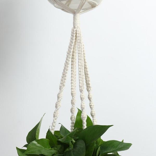 MacraLoom – Set of Handmade Macramé Plant Hangers in Boho Style