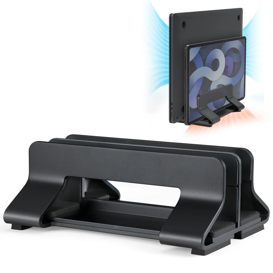 CLEVLO | Vertical Aluminum Laptop Stand (Single & Dual)