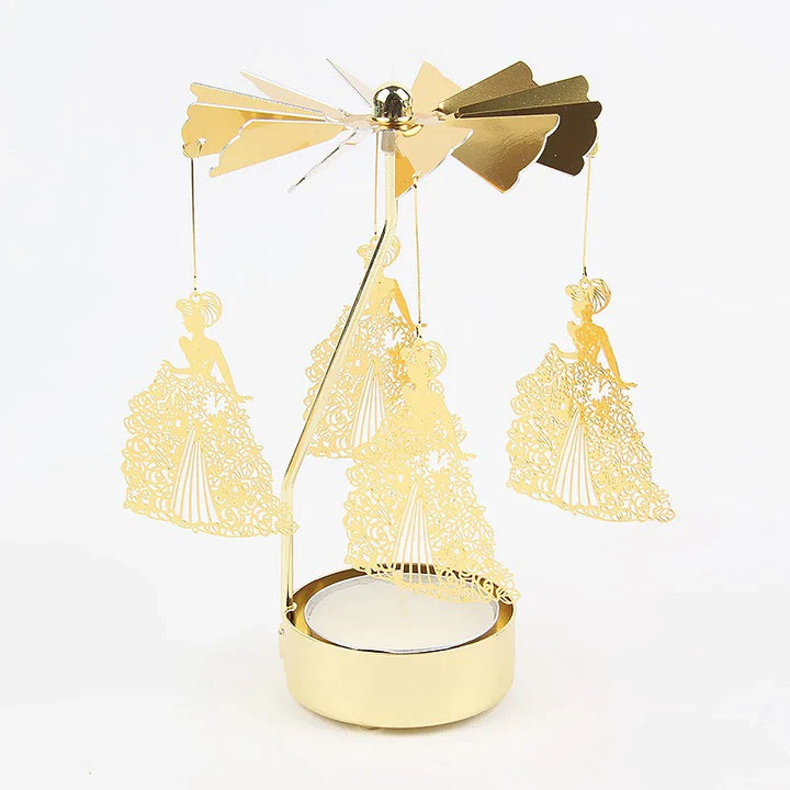 TwinkleFlame | Rotating Candle Holder for Special Occasions