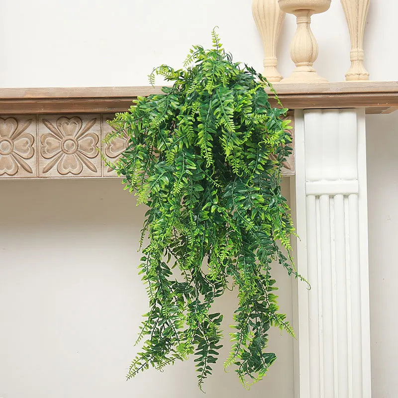 PersianElegance | Luxe Hanging Fern Leaves Decorative Plant