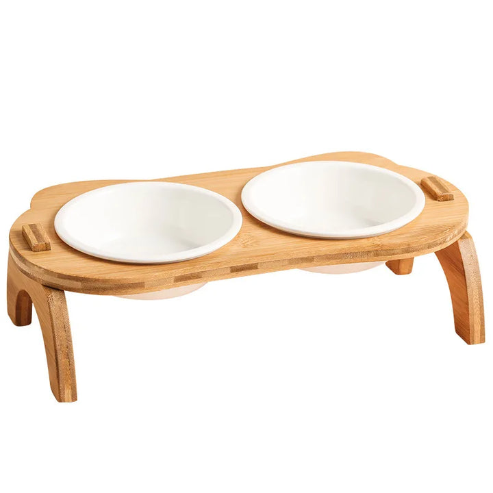 PetFeast | Elevated Bamboo Bowls for Cats & Puppies