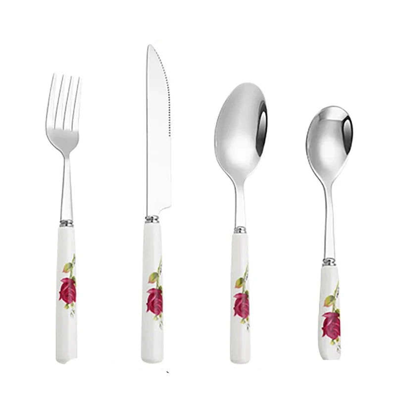 TableChic | Luxury Cutlery Set 24 Pieces with Vintage Design