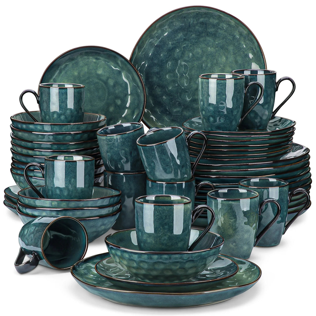 VibrantStar | Green & Red Oven-Safe Glaze Set
