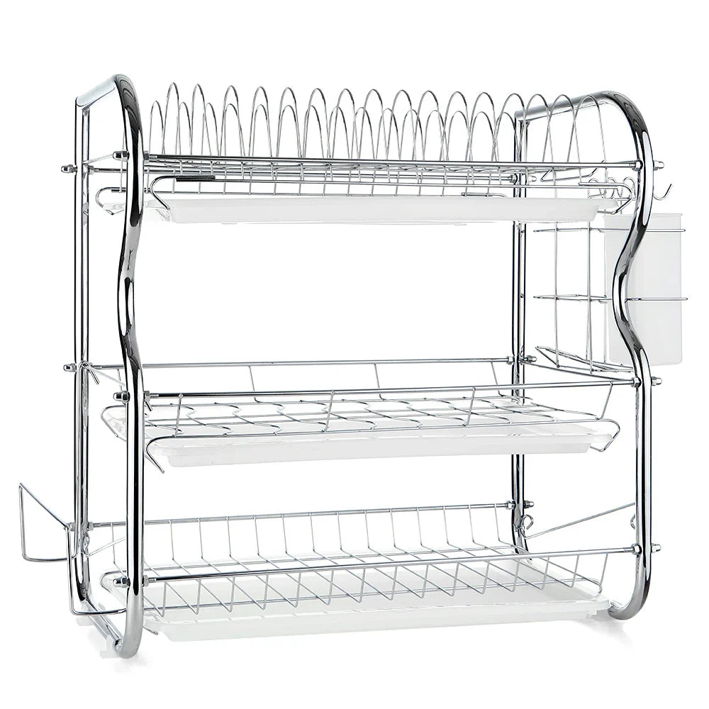 DrainMasterRack | Multifunctional Dish Drainer with Cutlery Organizer
