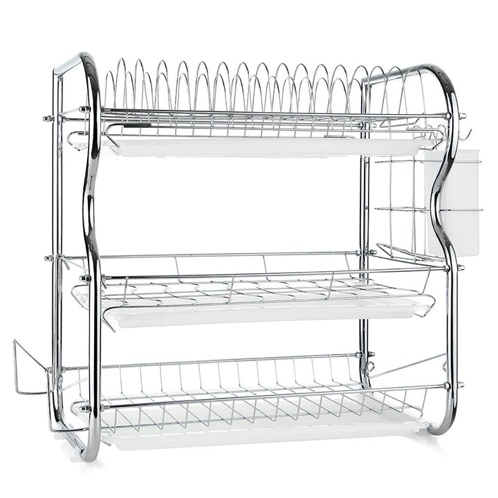 DrainMasterRack | Multifunctional Dish Drainer with Cutlery Organizer