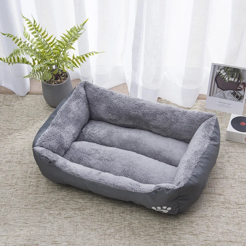Winter Soft Warm House for Dogs - Color Square and Waterproof Dog Mat