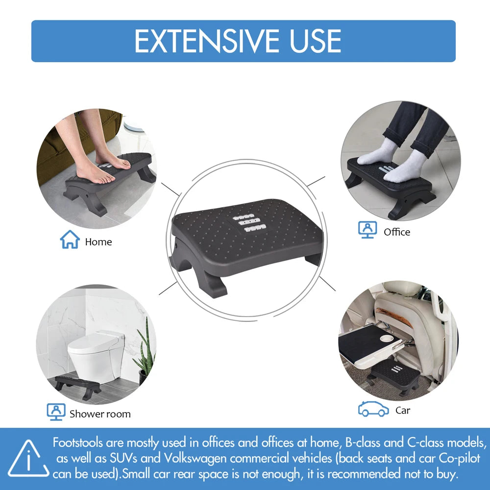 CLEVLO | Ergonomic Footrest with Massage Rollers