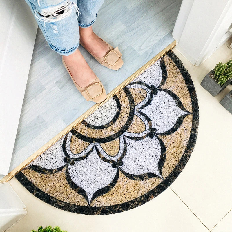 Flower Carpet - Half-Round Door Mat