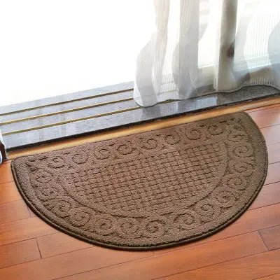 RetroVibe - Solid Color Half-Round Door Mat