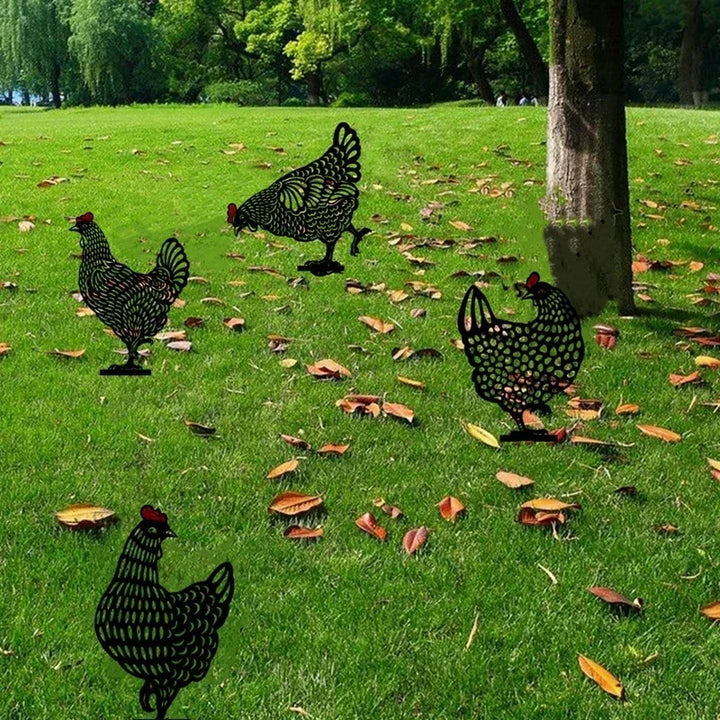 CluckArt | Luxury Acrylic Chicken Statues for Garden and Lawn