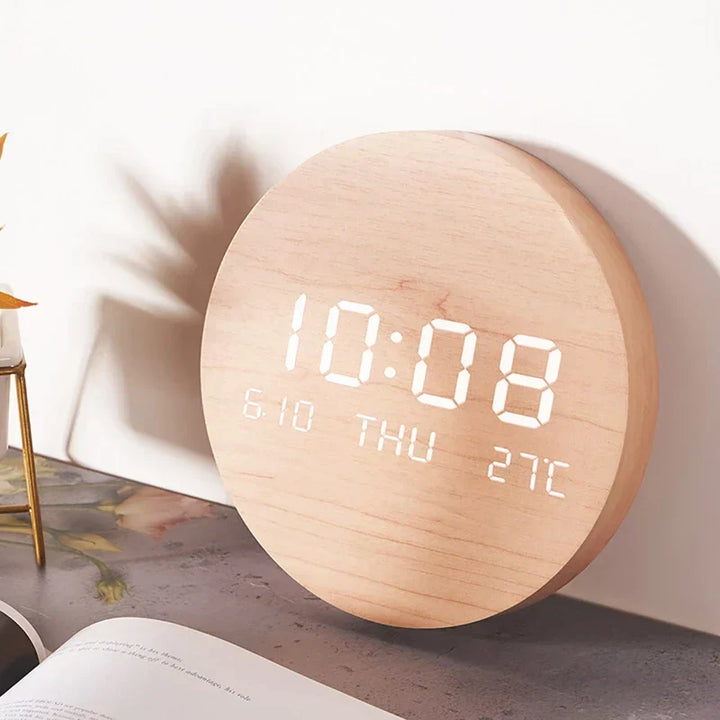 WoodenWake | Eco-friendly LED Clock for the Desk