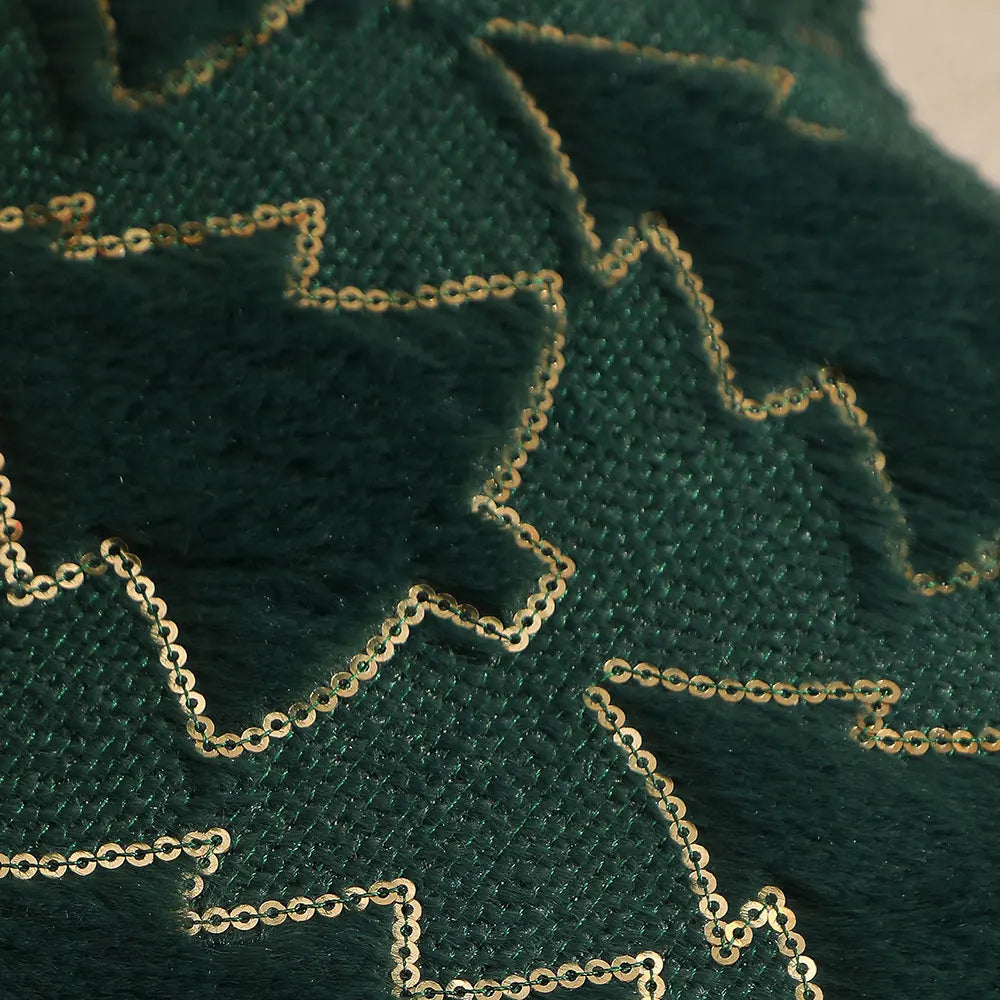 Christmas Kiss - Embroidered Cushion Cover for Living Room