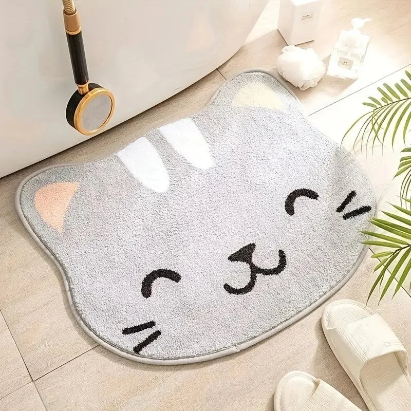 KittySoft | Soft Cat-Shaped Bath Mat