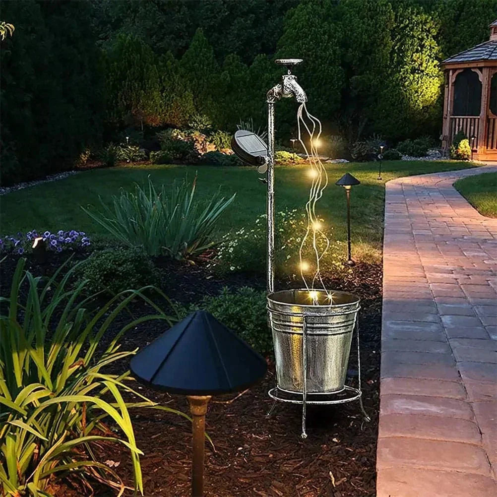 EcoGlowFaucet | Solar Energy Magic for Outdoors